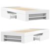 vidaXL Sengeramme hvit 100x200 cm konstruert tre