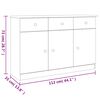 vidaXL Skjenk ALTA 112x35x73 cm heltre furu
