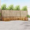 vidaXL Sofasett 8 pcs Naturlig Solid akasietre