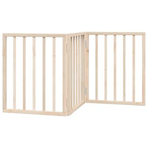 vidaXL Hundegrind sammenleggbar 3 paneler 150 cm poppeltre