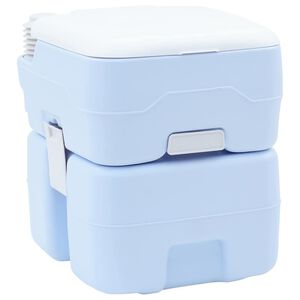 vidaXL Camping toalett Lys bl&aring; og hvit 41,5 x 36,5 x 42 cm Polyethylen