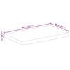 vidaXL Bordplate 40x20x2,5 cm naturlig kant heltre mango