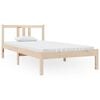 vidaXL Sengeramme heltre furu 90x190 cm Single