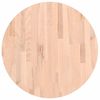 vidaXL Bordplate &Oslash;60x2,5 cm rund heltre b&oslash;ketre
