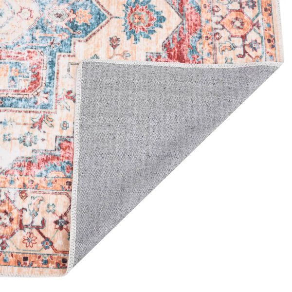 vidaXL Vaskbart og sammenleggbart teppe 180x270cm flerfarget polyester