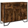 vidaXL Skjenk r&oslash;kt eik 97x32,5x74,5 cm konstruert tre