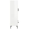 vidaXL Highboard h&oslash;yglans hvit 69,5x31x115 cm konstruert tre