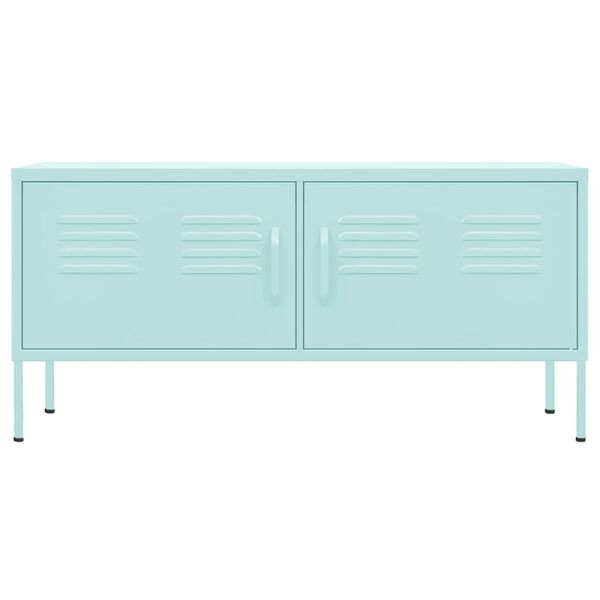 vidaXL TV-benk myntegrønn 105x35x50 cm stål