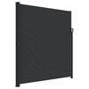 vidaXL Uttrekkbar sidemarkise 220x600 cm svart
