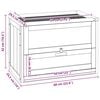 vidaXL Hamsterbur 60x35,5x42 cm heltre gran