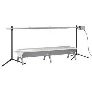 vidaXL Automatisk grill- og brettsett rustfritt st&aring;l