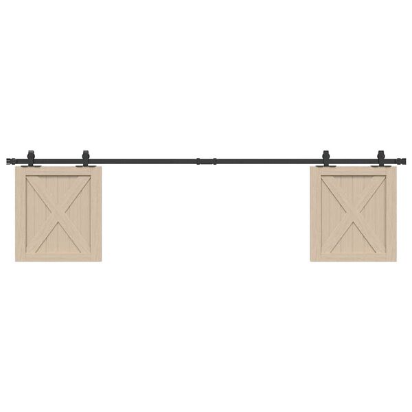 vidaXL Skyved&oslash;rsett for skap 200 cm karbonst&aring;l