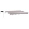 vidaXL Manuell utvidbar markise med LED-lamper 3 x 2,5 m