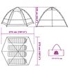 vidaXL Campingtelt 4 personer bl&aring; hurtigutl&oslash;ser