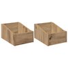 vidaXL LP-plateboks 2 stk. Artisan eik 23 x 33 x 16 cm Konstruert tre