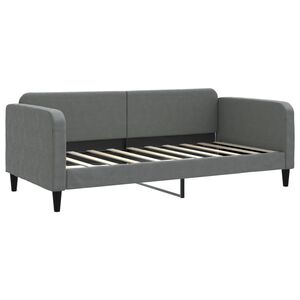 vidaXL Dagseng m&oslash;rkegr&aring; 90x190 cm stoff