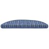 vidaXL Selvlimende trappematter 15 pcs Bl&aring; 56 x 17 x 3 cm