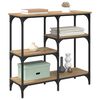 vidaXL Konsollbord Artisan Eik 80 x 29 x 75 cm Konstruert tre