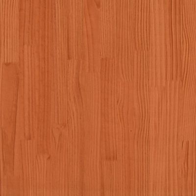 vidaXL Pottebord med hylle voksbrun 82,5x35x75 cm heltre furu