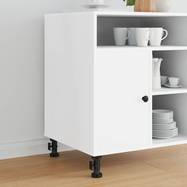 vidaXL M&oslash;belf&oslash;tter Justerbar 2 pcs Svart 46 x 46 x 128 mm PP