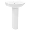 vidaXL Servant frittst&aring;ende sokkel keramisk hvit 520x440x190 mm