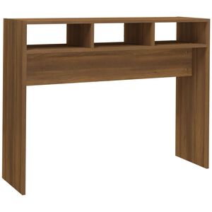 vidaXL Konsollbord brun eik 105x30x80 cm konstruert tre