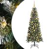 vidaXL Kunstig juletre med 300 LED gr&oslash;nn 180 cm PVC og plast og st&aring;l