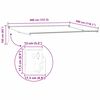vidaXL Manuell utskiftbar markise Flerfarget 400 &times; 300 cm