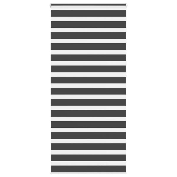 vidaXL Sebragardin svart 105x230 cm stoff bredde 100,9 cm polyester