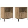 vidaXL Nattbordskap 2 pcs artisan eik 49 x 36 x 61 cm Konstruert tre