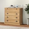 vidaXL Kommode VIGO 80x40x76 cm heltre furu