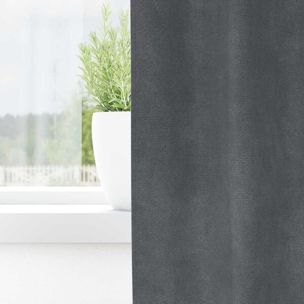 vidaXL Blendingsgardiner 2 pcs Lysegr&aring; 140 x 260 cm Fl&oslash;yel