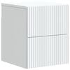 vidaXL Vegghengt Nattbord Hvit 33 x 34,5 x 40 cm Konstruert tre