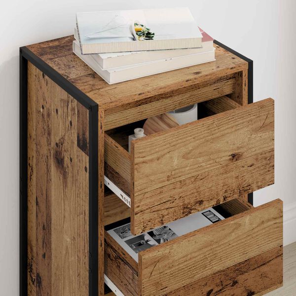 vidaXL Serviesskap Gamle tre 42 x 36 x 75.5 cm Konstruert tre