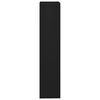 vidaXL Vegghylle kubeformet svart 37x29,5x134,5 cm MDF