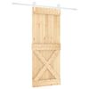 vidaXL Skyved&oslash;r 85 x 210 cm Massiv Furu Tre (Ubehandlet)