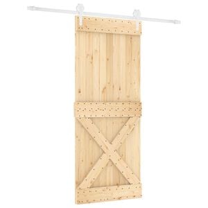 vidaXL Skyved&oslash;r 85 x 210 cm Massiv Furu Tre (Ubehandlet)