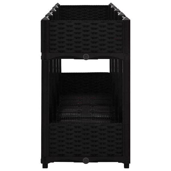 vidaXL Høybed 160x40x71 cm polypropylen