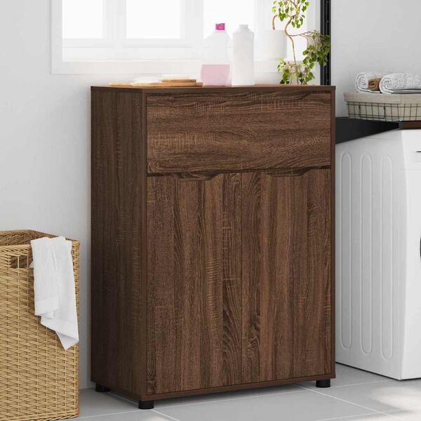 vidaXL Baderomsskap Brun Eik 72,5 x 36,5 x 100 cm Konstruert tre