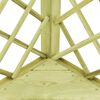 vidaXL Hjørnepergola med benk 130x130x197 cm impregnert furu