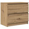 vidaXL TV-benk artisan eik 60x35x54 cm konstruert tre