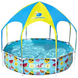 Bestway Frittst&aring;ende barnebasseng Steel Pro UV Careful 244x51 cm