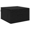 vidaXL Nattbordskap Svart eik 35 x 35 x 20 cm Konstruert tre