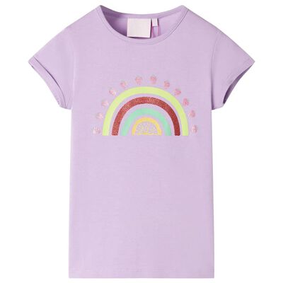 T-skjorte for barn lilla 92
