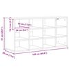 vidaXL Sko Skap med hylle Sonoma eik 103 x 30 x 51 cm Konstruert tre