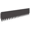 vidaXL Gjerdekant 10 pcs 103 x 25 cm St&aring;l Svart