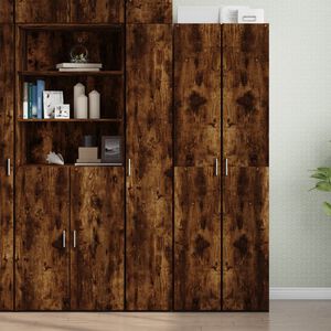 vidaXL Hylle r&oslash;kt eik 30x42,5x185 cm konstruert tre