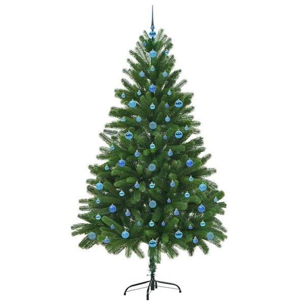 vidaXL Juletre med 300 LED med stativ gr&oslash;nn 210 cm PE