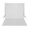 vidaXL Fotostudiosett med lyssett, bakgrunn og reflektor