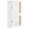 vidaXL Highboard hvit 69,5x34x180 cm konstruert tre
